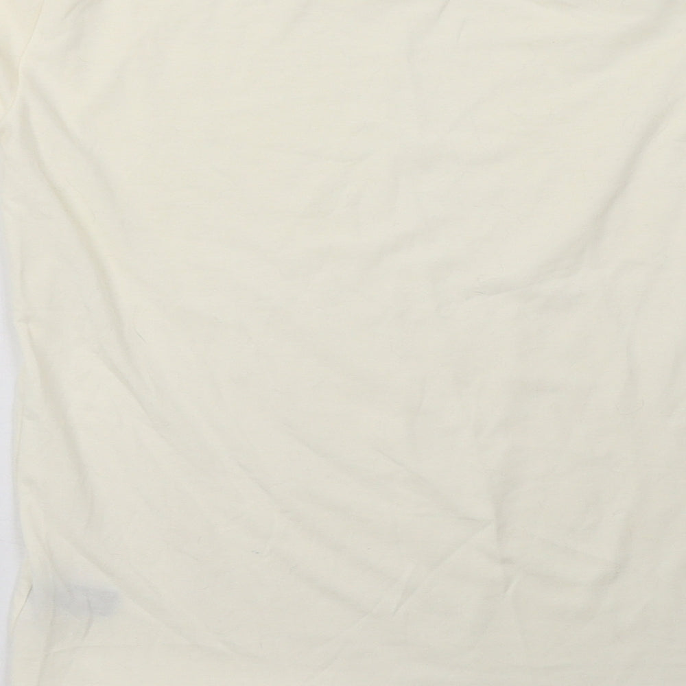 `charnos Womens White   Pullover Sweatshirt Size M