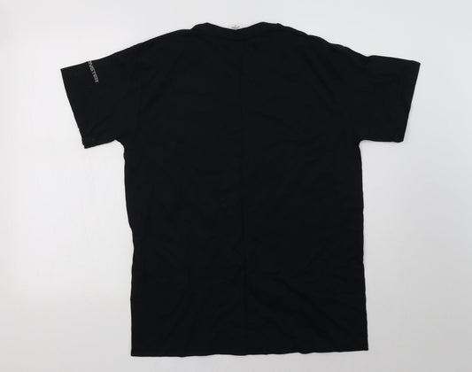 Mens UK Size L Gildan Black  T-Shirt