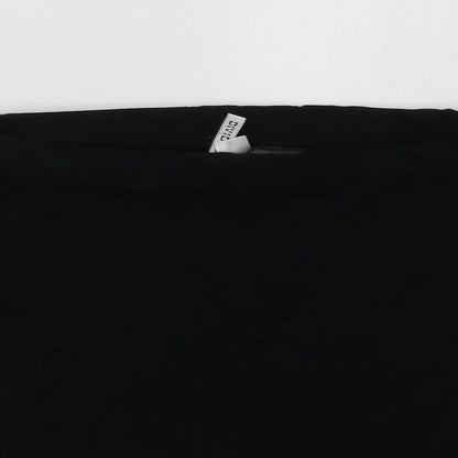 H&M Womens Black   A-Line Skirt Size M