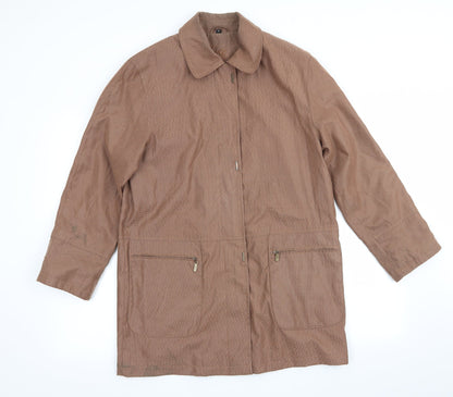 Womens UK Size 10 Klass Collection Beige Overcoat
