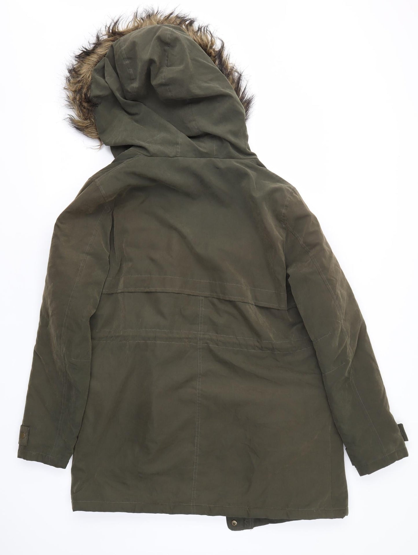 Primark Womens Green   Overcoat Coat Size S