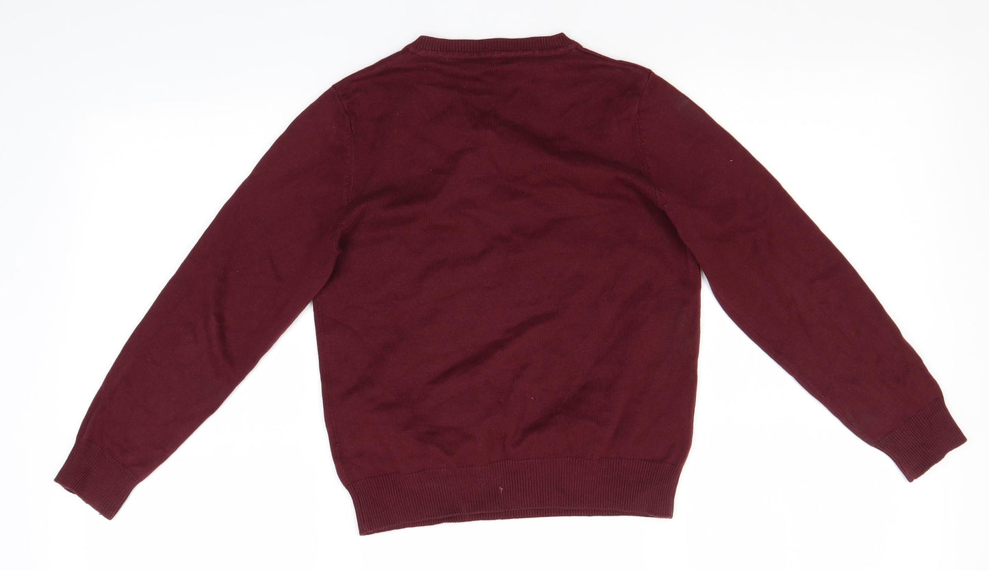 George Boys Pink   Pullover Jumper Size 7-8 Years
