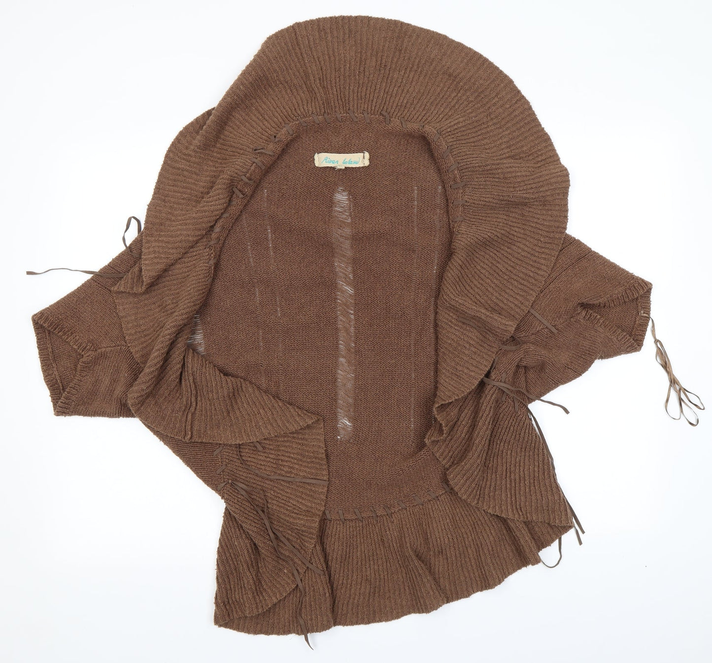 Womens UK Size L River Island Brown Cardigan Jumper