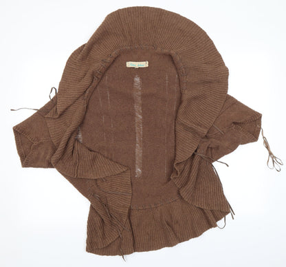 Womens UK Size L River Island Brown Cardigan Jumper