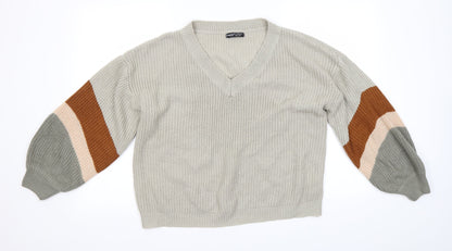 SheIn Womens Multicoloured   Pullover Jumper Size L