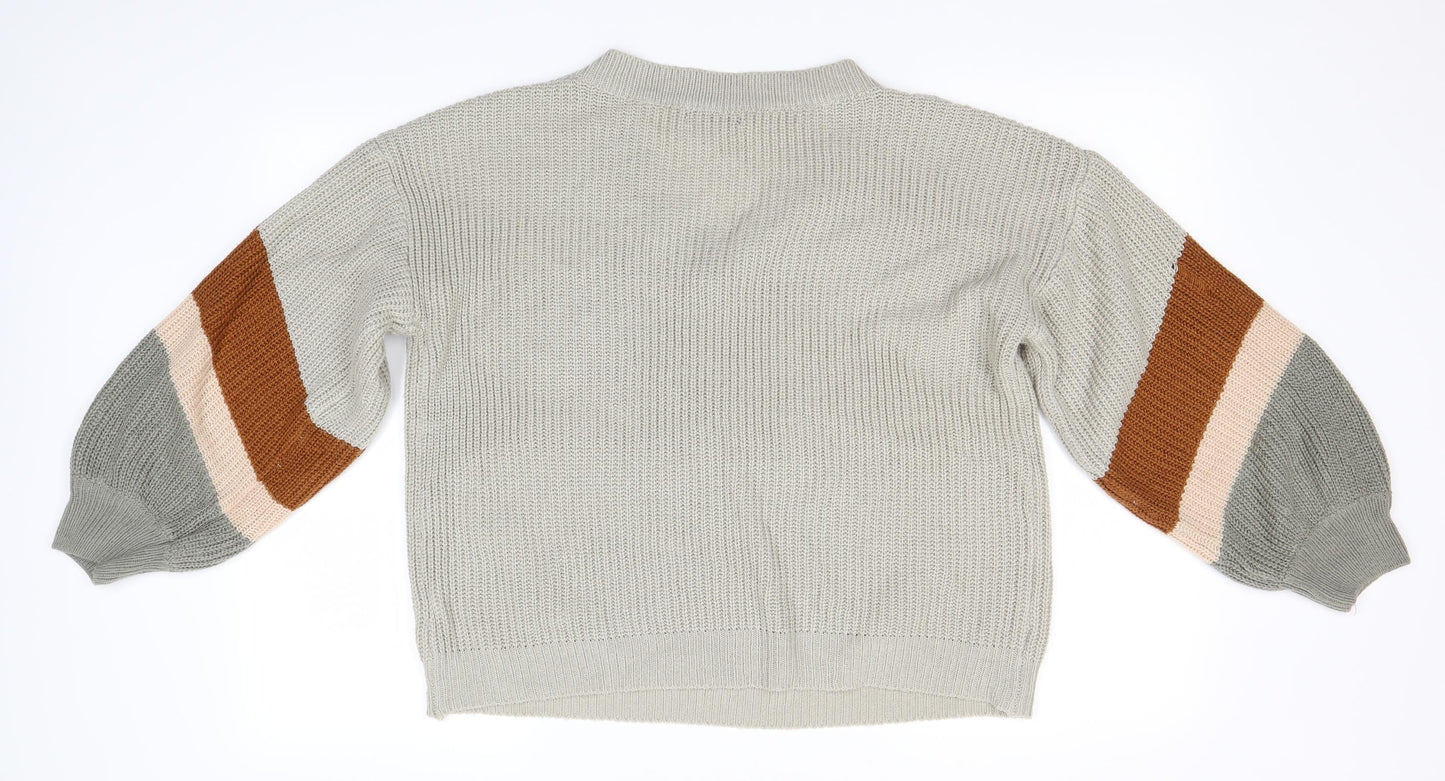 SheIn Womens Multicoloured   Pullover Jumper Size L