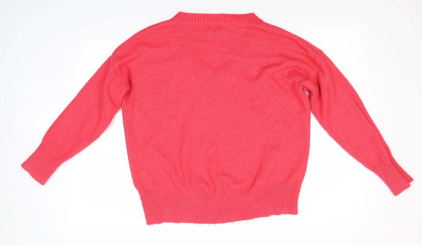 Primark Womens Pink   Pullover Jumper Size XS  - Oversized