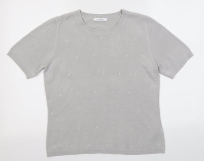 Womens UK Size 12 M&S Grey Pullover Jumper