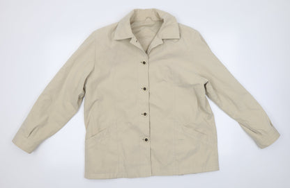 Vintage Creation Womens Beige   Overcoat Coat Size 16