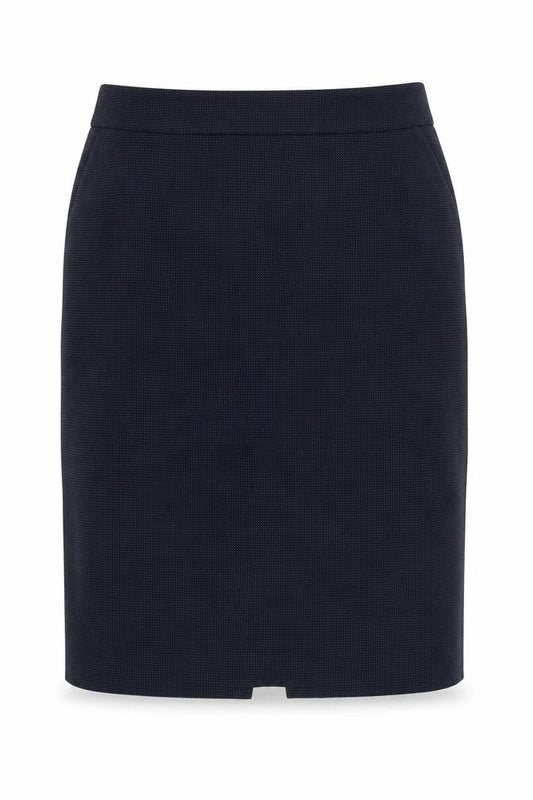Front view of Planet women’s blue straight & pencil skirt, size UK 14