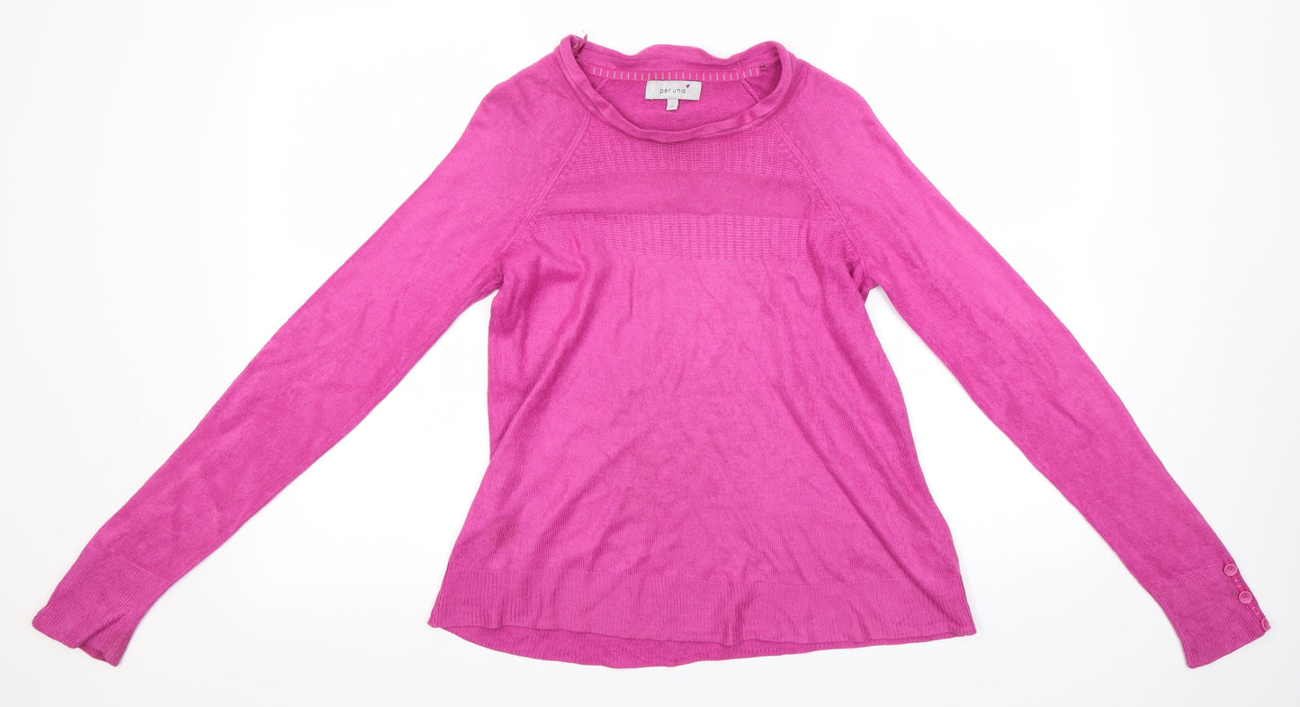 Womens UK Size 12 M&S Pink Pullover Jumper