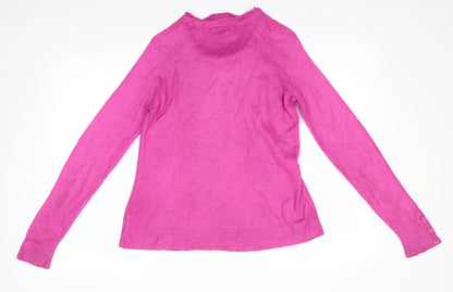 Womens UK Size 12 M&S Pink Pullover Jumper