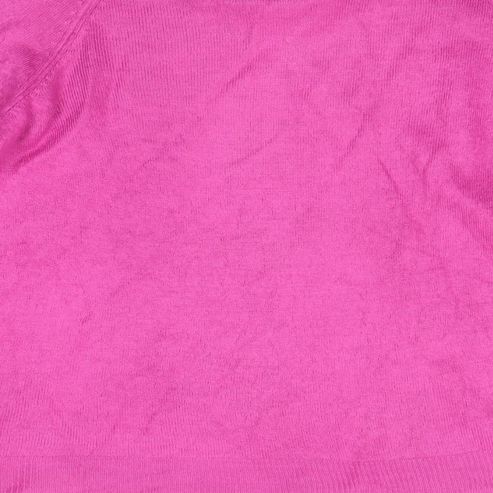 Womens UK Size 12 M&S Pink Pullover Jumper