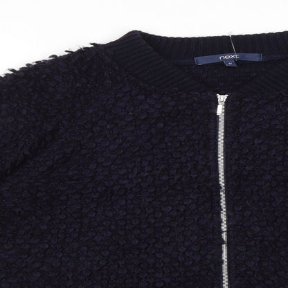 Womens UK Size 12 NEXT Blue Full Zip Jumper