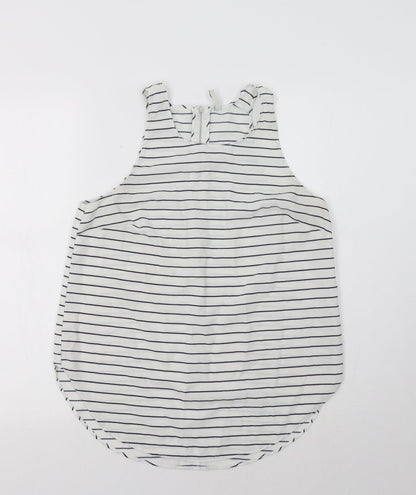 Womens UK Size L Stradivarius White Basic Tank