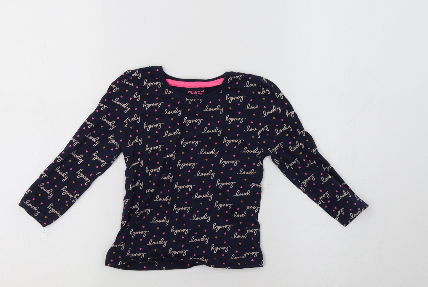 Primark Baby Blue Geometric  Basic T-Shirt Size 18-24 Months  - Lovely