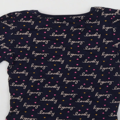 Primark Baby Blue Geometric  Basic T-Shirt Size 18-24 Months  - Lovely