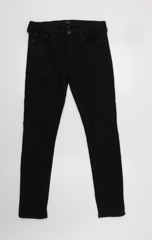 River Island Womens Black  Denim Skinny Jeans Size 30 L32 in