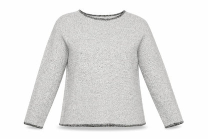 Womens UK Size L Papaya Grey Pullover Jumper