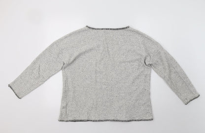 Womens UK Size L Papaya Grey Pullover Jumper