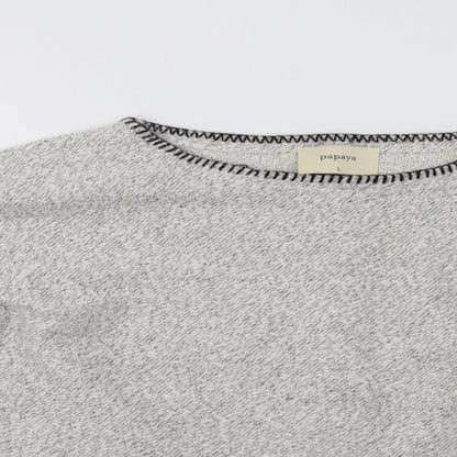 Womens UK Size L Papaya Grey Pullover Jumper