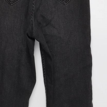 Womens UK Size 10 H&M Regular Fit Skinny Grey Jeans