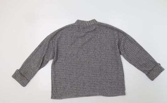 Nutmeg Womens Grey   Pullover Jumper Size 16