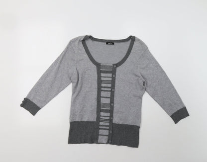 Womens UK Size M M&Co Grey Pullover Jumper