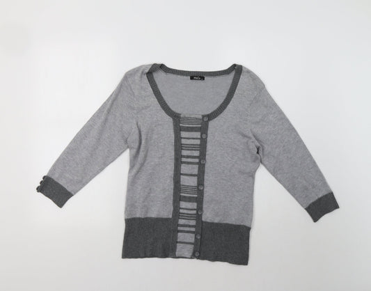 Womens UK Size M M&Co Grey Pullover Jumper
