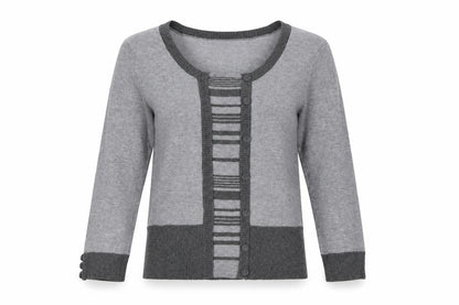 Womens UK Size M M&Co Grey Pullover Jumper