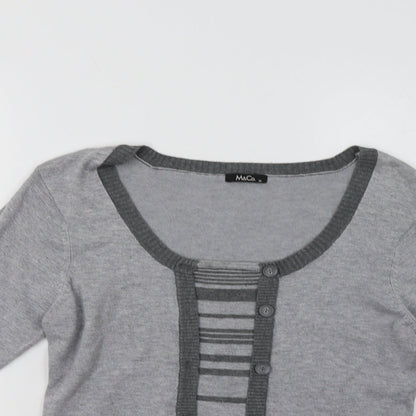 Womens UK Size M M&Co Grey Pullover Jumper