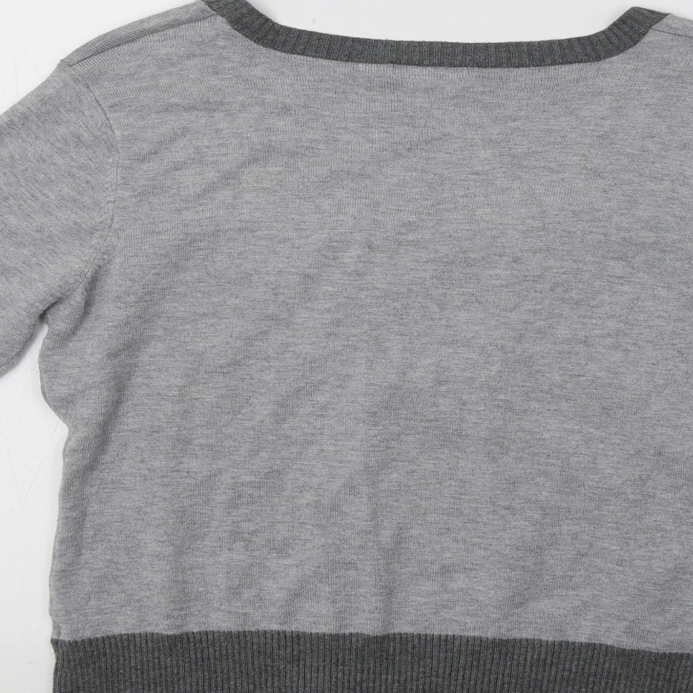 Womens UK Size M M&Co Grey Pullover Jumper
