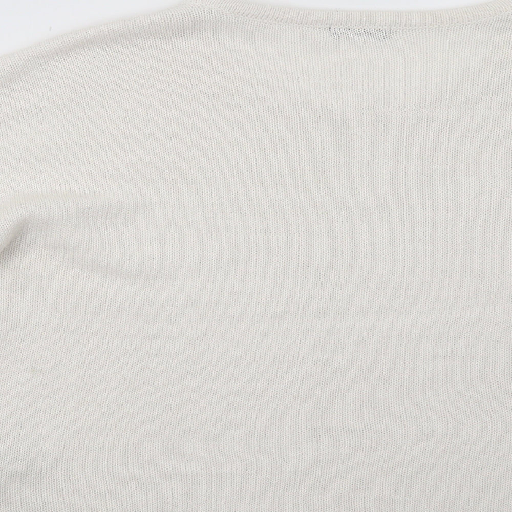 F&F Womens White   Pullover Jumper Size 12