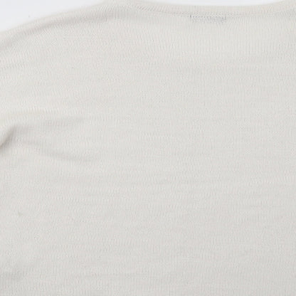 F&F Womens White   Pullover Jumper Size 12