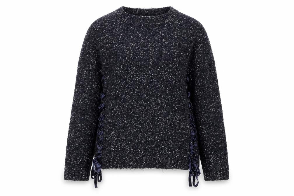 Womens UK Size S Papaya Blue Pullover Jumper