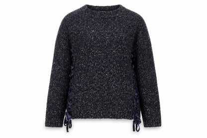 Womens UK Size S Papaya Blue Pullover Jumper