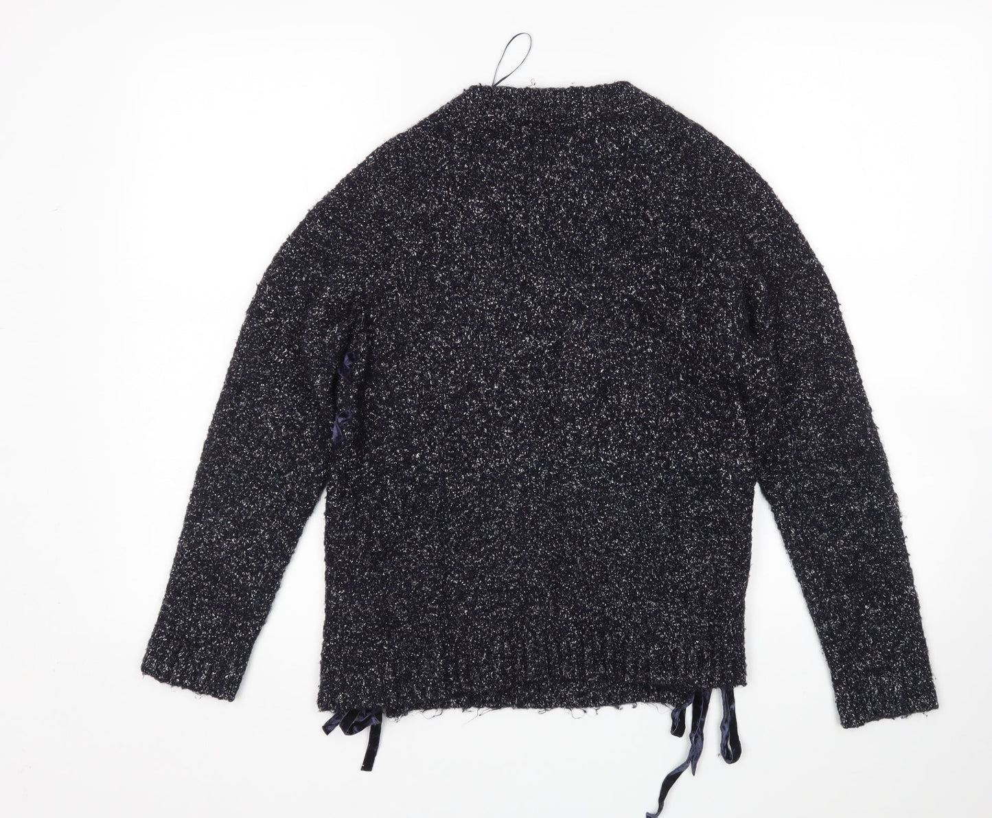 Womens UK Size S Papaya Blue Pullover Jumper