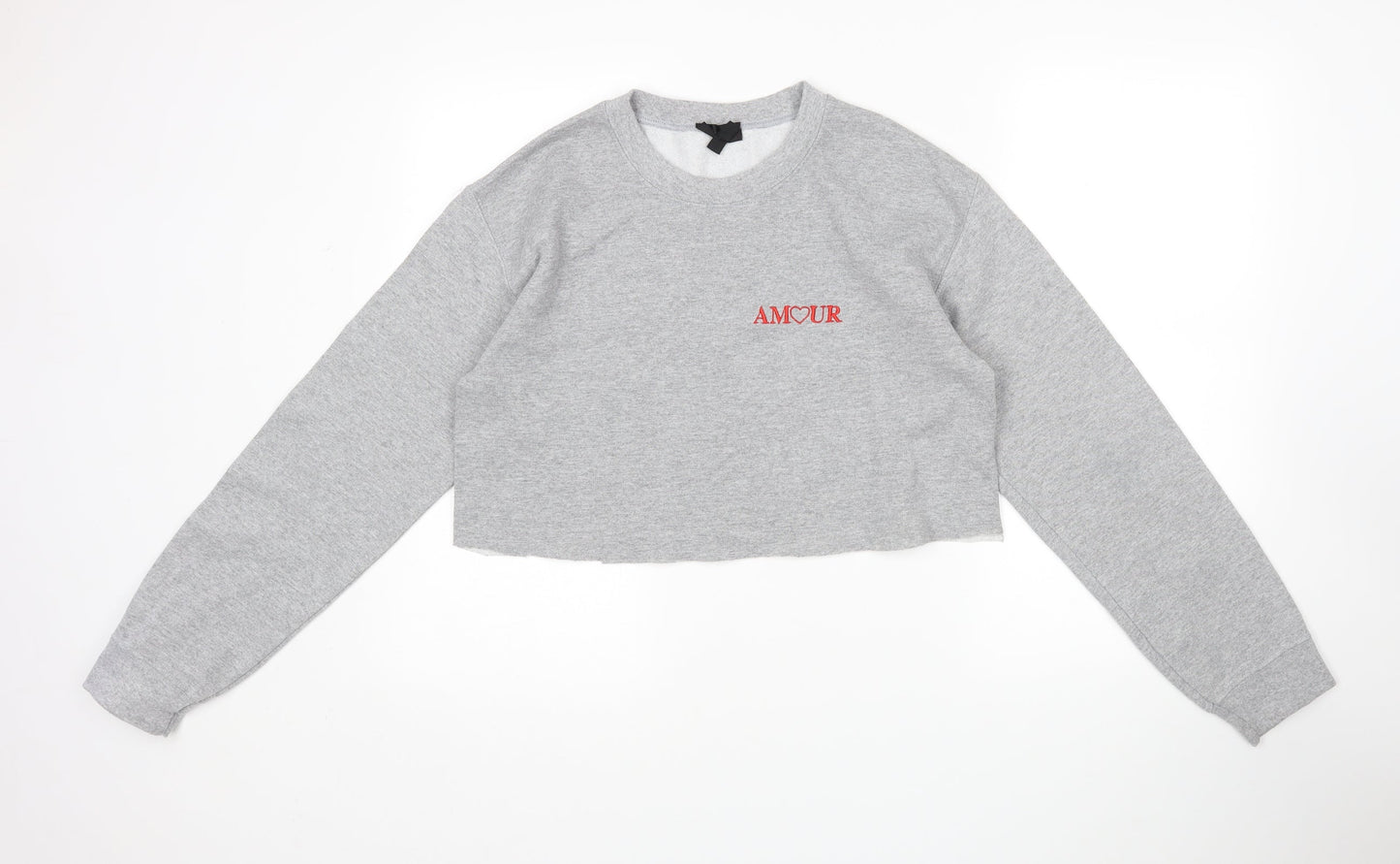 Womens UK Size S New Look Grey Pullover Jumper