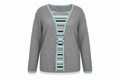 Bonmarché Womens Multicoloured Striped Pullover Jumper Size 16