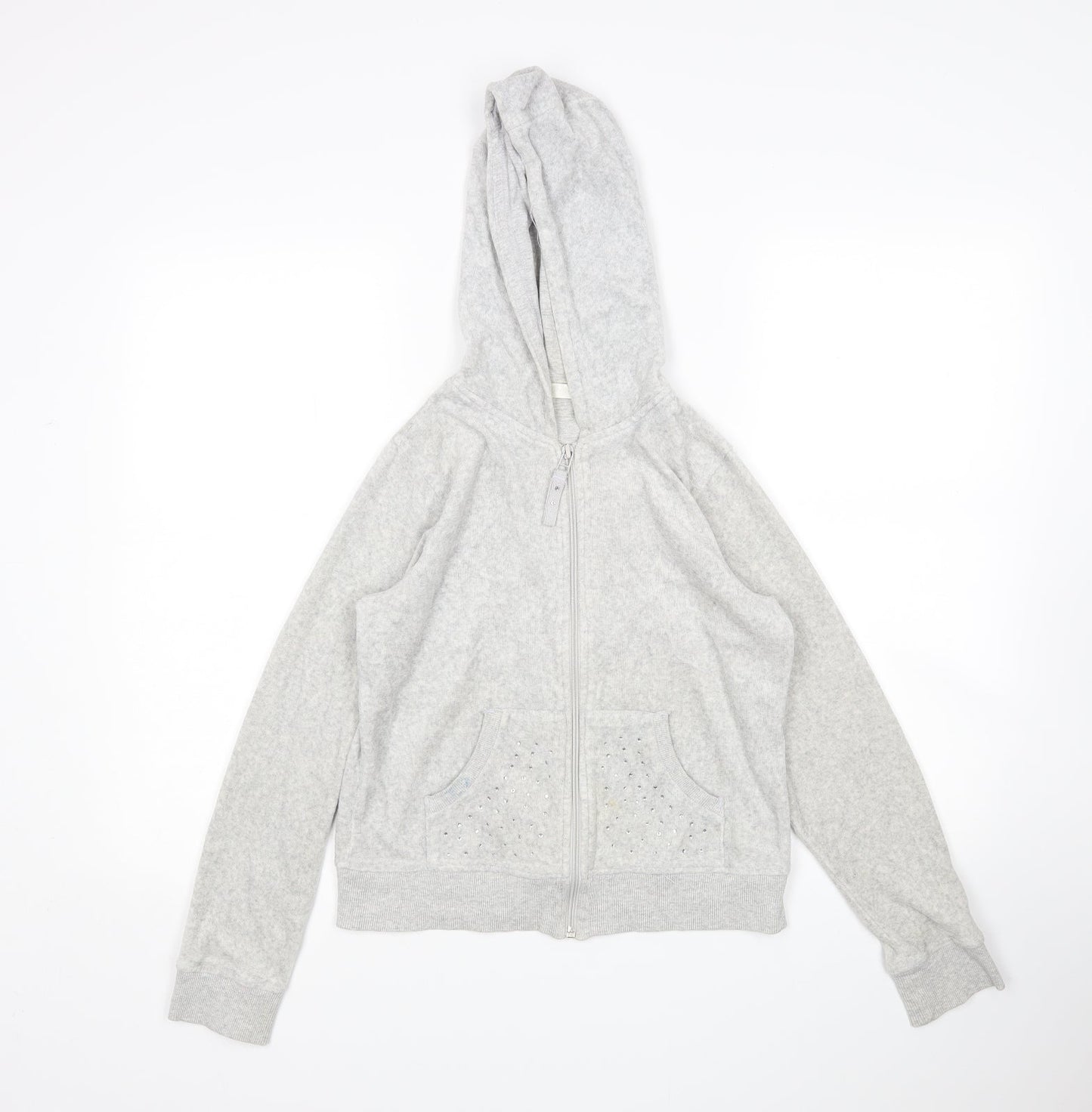 Gorgeous Like Me  Girls Grey   Full Zip Hoodie Size 12-13 Years