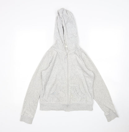 Gorgeous Like Me  Girls Grey   Full Zip Hoodie Size 12-13 Years
