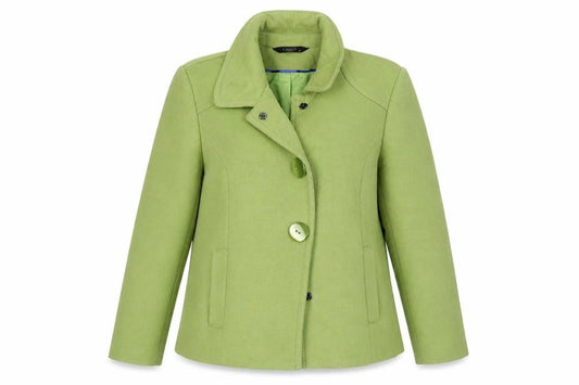 Womens UK Size 14 BM Green Overcoat