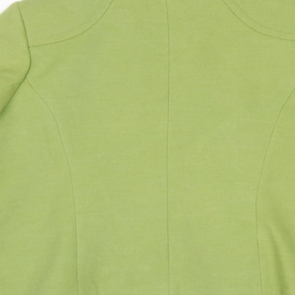Womens UK Size 14 BM Green Overcoat