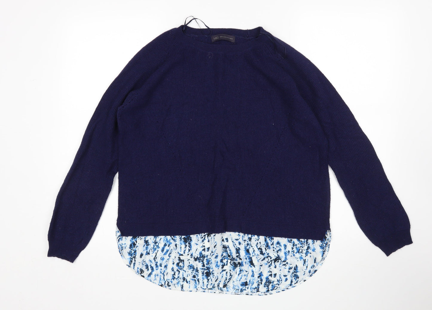 Womens UK Size 16 M&S Purple Pullover Jumper