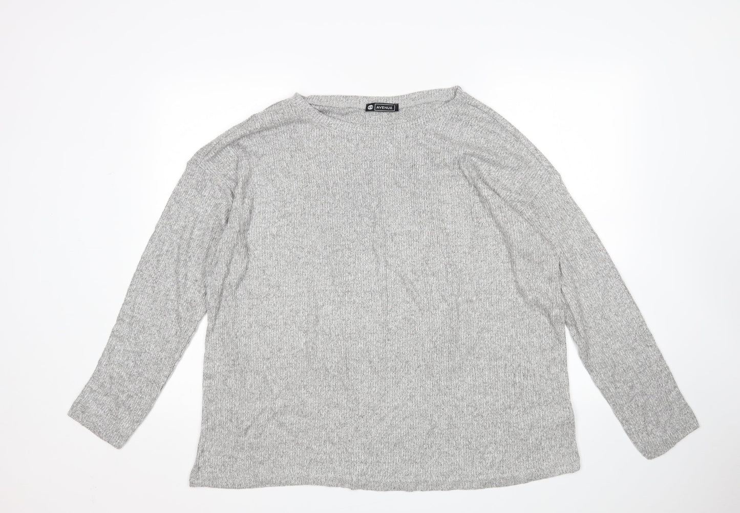 Avenue Womens Grey   Pullover Jumper Size 16