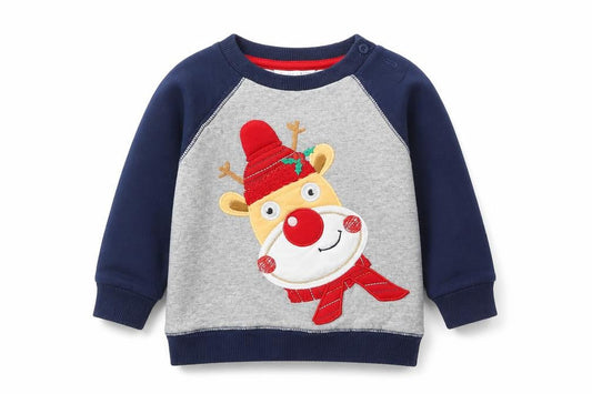 M&Co Boys Multicoloured   Pullover Jumper Size 9-12 Months  - Christmas