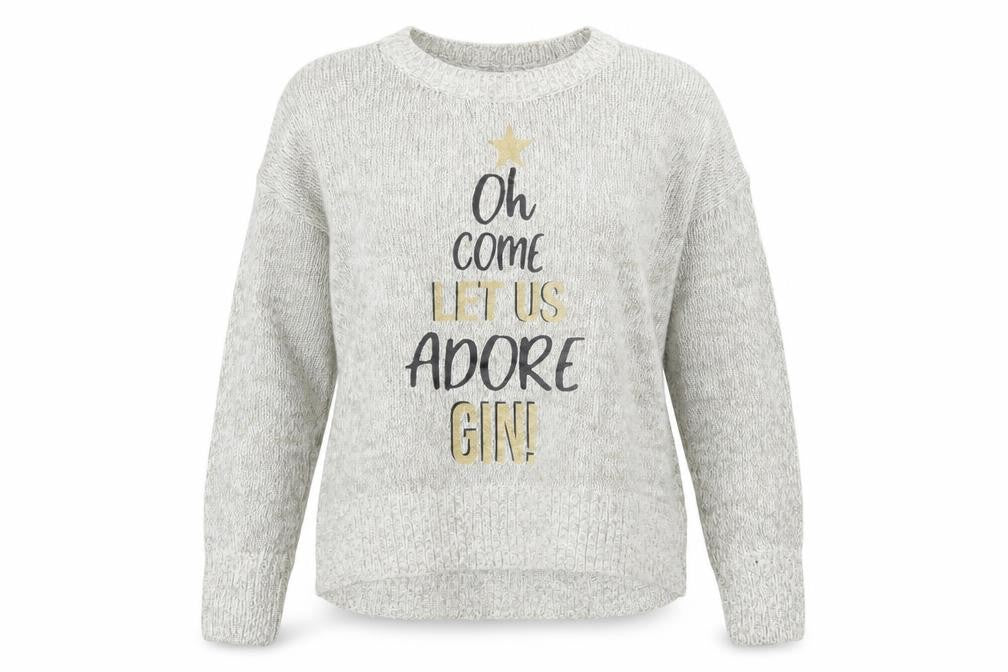Womens UK Size M New Look Grey Pullover Jumper