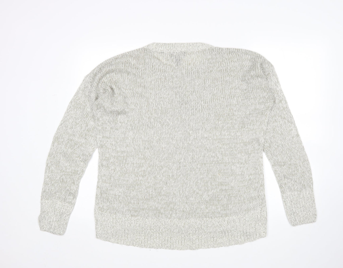 Womens UK Size M New Look Grey Pullover Jumper