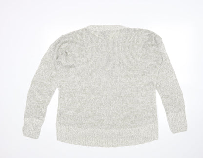 Womens UK Size M New Look Grey Pullover Jumper