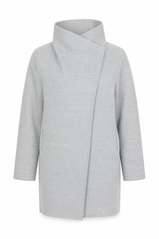 Boohoo Womens Grey   Jacket Coatigan Size 16